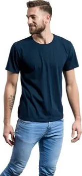 pánské tričko CityZen Bavlněné triko kulatý výstřih tmavě modré