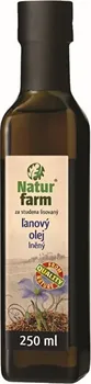 Rostlinný olej Natur farm Lněný olej 250 ml