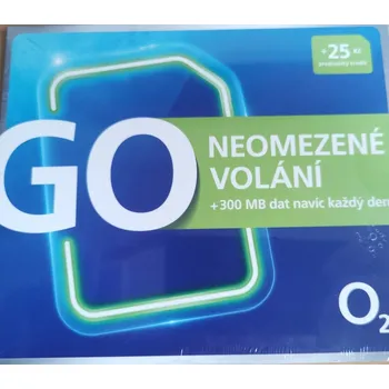 O2 GO s kreditem 25 Kč + tarif GO…