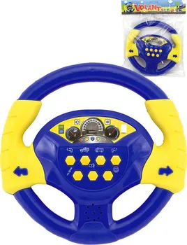 Hračka pro nejmenší Teddies Baby volant 20 cm žlutý/modrý