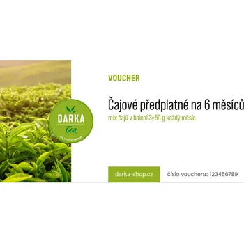 Čaj Čajové předplatné na 6 měsíců - MIX čajů