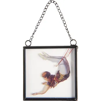 Obraz Skleněný obrázek s řetízkem a akrobatem - 7*1*7 cm