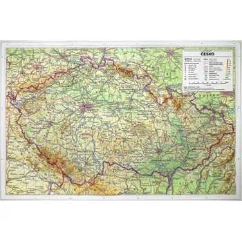 Česko: Reliéfní mapa 1:1 240 000 - Pavel Seemann (2021)