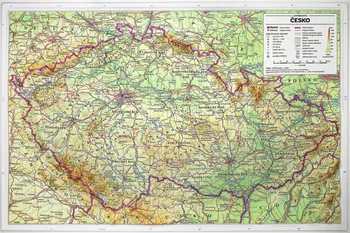 kniha Česko: Reliéfní mapa 1:1 240 000 - Pavel Seemann (2021)