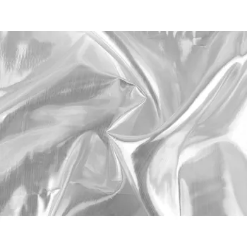 Dekorační látka Lamé, barva 1 stříbrná