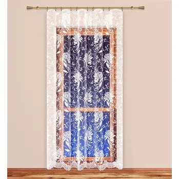 4Home Záclona Pivoňky, 200 x 250 cm, bílá