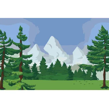 Malování podle čísel - Výlet do lesa Velikost: 40x60cm, Rámování: Pouze srolované plátno