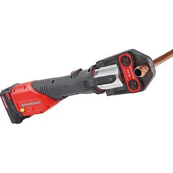 Dílenský lis Lisovačka Romax 4000 Basic SET 4 Ah, Aku Rothenberger 1000001840 (Rothenberger 1000001840 Akumulátorový elektrohydraulický přístroj k lisování koncovek)