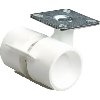 Pojezdové kolečko OGTM Kolečko Formula 40 mm otočné s brzdou bílé