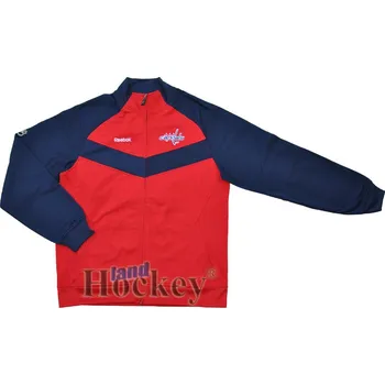 Pánská větrovka RBK Bunda REEBOK Center Ice Travel Jacket Washington Capitals Barva: Červená, Velikost: S