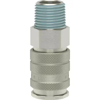 ESIG 38 A (rychlospojka Industry R3/8" vnější, DN10, mosaz nikl.)