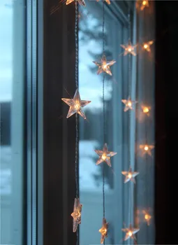 Vánoční osvětlení Star Trading 2006-74-1 závěsné hvězdy 30 LED  90 x 120 cm teplá bílá