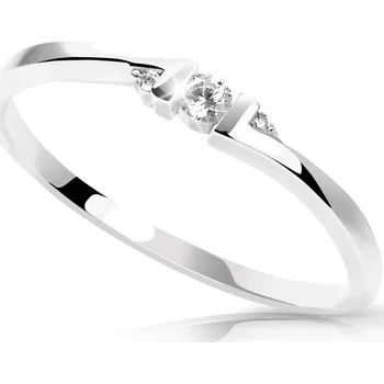 Prsten Cutie Diamonds Minimalistický prsten z bílého zlata s brilianty DZ6714-3053-00-X-2 51 mm + 2 měsíce na vrácení zboží