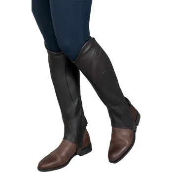 Chapsy EQUESTRO Minichapsy kožené Salisbury Equestro, hnědé XS