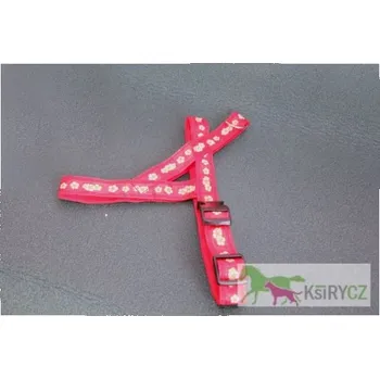 Postroj pro psa Norský postroj - ČERVENÉ KVĚTY