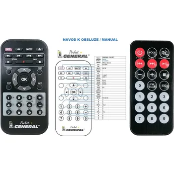 Dálkový ovladač General MUSE M-1250B - náhradní dálkový ovladač