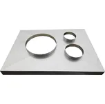 Komíny CZ Krycí deska univerzální Vario nerez inverzní 670x480mm