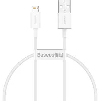 Datový kabel Baseus Superior CALYS-B02 USB kabel - iPhone Lightning / 1,5m / 2,4A bílý