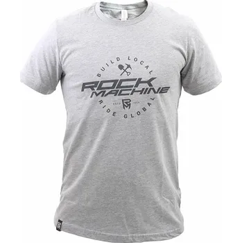 Pánské tričko tričko ROCK MACHINE Build Local šedé