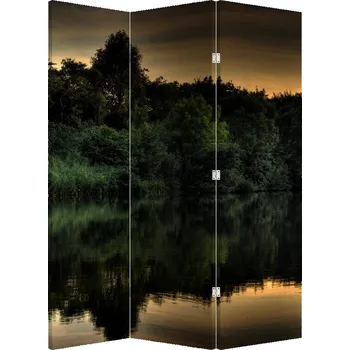 Paraván LuxusniObrazy.cz Paraván - Jezero u lesa