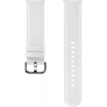 Samsung Kožený řemínek Galaxy Watch 20mm - bílá