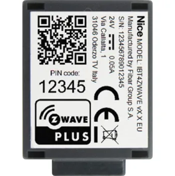 IBT4ZWAVE Nice BiDi ZWave modul pro instalaci do řídicích jednotek pohonů NICE a NICEHOME