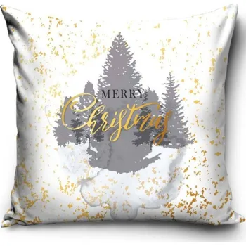 Dekorativní polštářek Carobotex Vánoční polštářek Vánoce v lese 40x40 cm