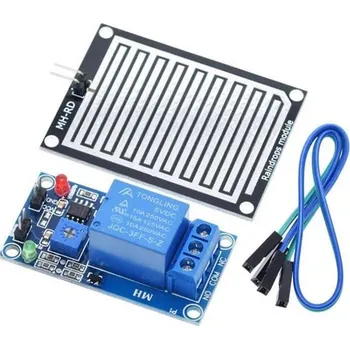 Elektronická stavebnice Senzor deště včetně sondy, modul s relé, napájení 5V