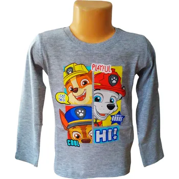 Dívčí tričko Tričko TLAPKOVÁ PATROLA, šedé, vel. 98cm Velikost: 98cm