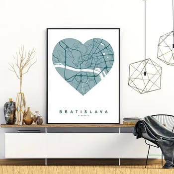 Plakát LuxusniObrazy.cz Plakát - Bratislava