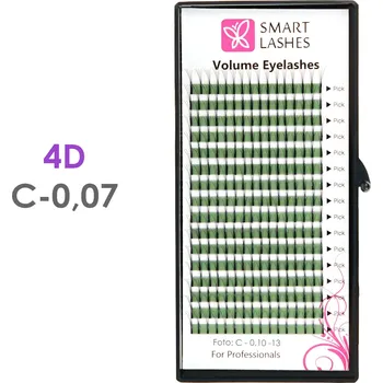 Umělé řasy Trsy 4D - C - 0.07 mm