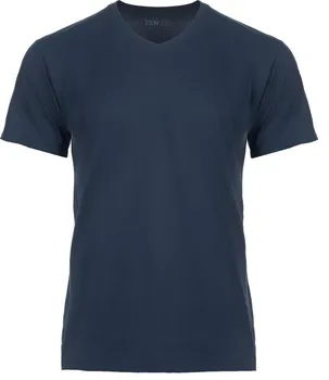 Pánské tričko CityZen Chytré tričko s výstřihem do V modré