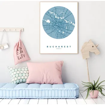 Plakát LuxusniObrazy.cz Plakát - Bukurešť