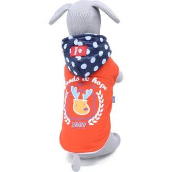 Obleček pro psa Vsepropejska Esme zimní bunda pro psa Barva: Oranžová, Délka zad (cm): 23, Obvod hrudníku: 36 - 38 cm