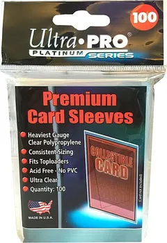 Příslušenství k deskovým hrám Ultra PRO Platinum Series Premium Card Sleeves 100 ks