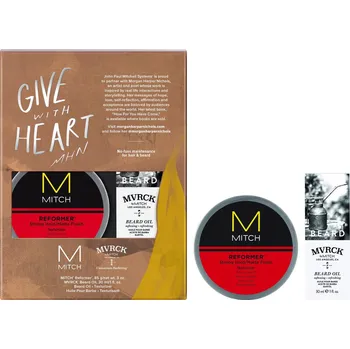 Kosmetická sada Paul Mitchell Mvrck Groom Style Duo Vánoční Sada - Olej na vousy 30 ml + modelovací hlína 85g Dárková sada