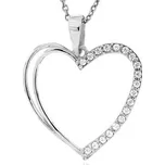 Zlatnictví U Kostela Zlatý přívěsek srdíčko se zirkony 2170 B 567064609