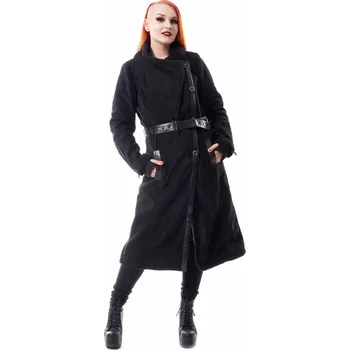 Dámský kabát kabát dámský Poizen Industries - LOST - BLACK - L