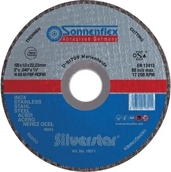 Řezný kotouč Sonnenflex řezný kotouč 125x1,0 (10ks/bal) 19311D