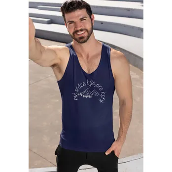 Pánské tílko Pánské tílko Mé srdce bije pro hory Barva: Kráľovská modrá, Velikost: 2XL