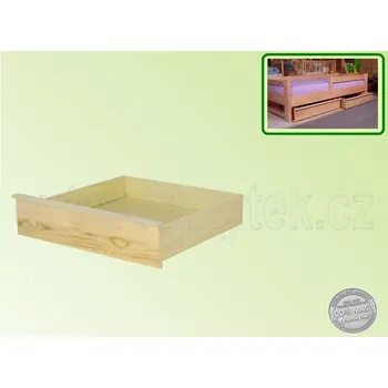 Postel Úložný prostor 1/2 -půlka 057 SMRK Výška předního čela: V20 cm, Hloubka pod: Hl.90 cm, Moření: Antracit, tmavě šedá