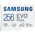 Paměťová karta Samsung Evo Plus microSDXC 256 GB UHS-I U3 V30 130 MB/s + SD adaptér