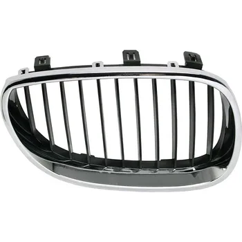 Nárazník P díl mřížky, chrom/černá