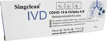 Diagnostický test Singclean COVID-19 & Chřipka A/B 1 ks