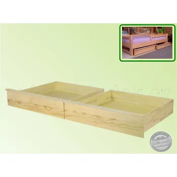 Postel Úložný prostor 1/2 půlený-pár 057 SMRK Výška předního čela: V20 cm, Hloubka pod: Hl.90 cm, Moření: Světle šedá