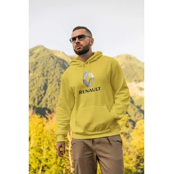 Pánská mikina Pánská mikina s logem auta Renualt Barva: Žlutá, Velikost: 3XL