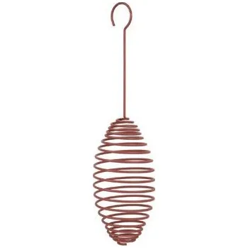 Pro ptáka Krmítko venk. SPIRAL na loj.koule kov 15cm Zolux Barva: Červená