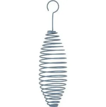 Pro ptáka Krmítko venk. SPIRAL na loj.koule kov 22cm Zolux Barva: Modrá