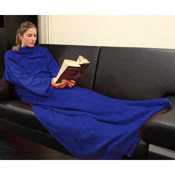 Deminas | Kvalitní televizní deka s rukávy Barva: Černá