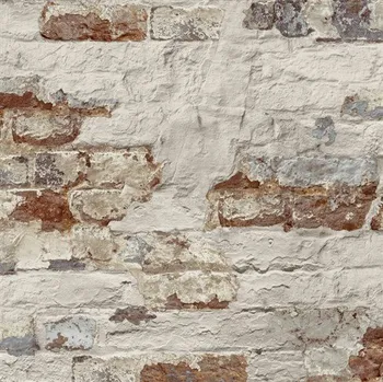 Tapeta Vliesové tapety na zeď cihly oranžové s patinou WL3302